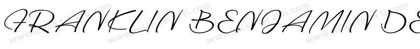 FRANKLIN BENJAMIN DE字体转换